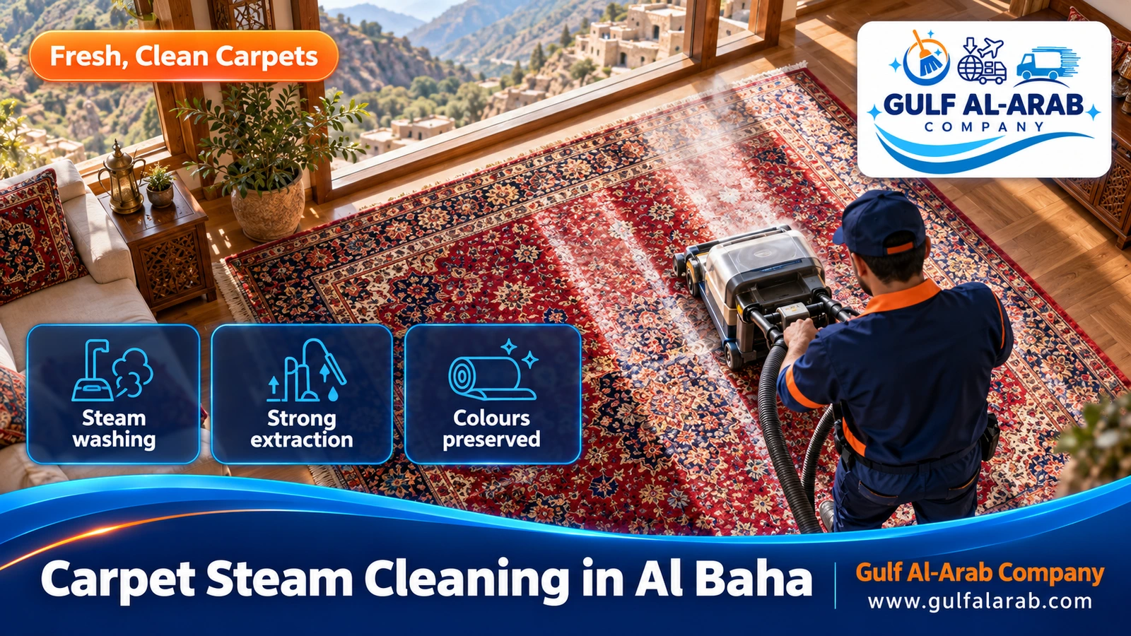 Carpet Steam Cleaning in Al Baha