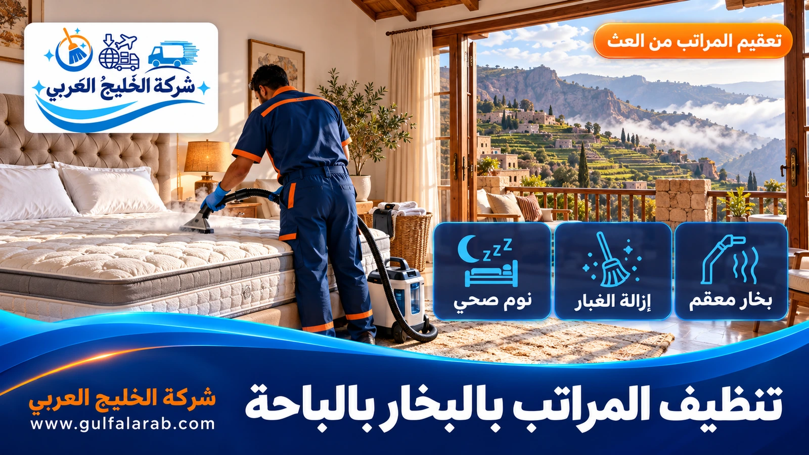 تنظيف المراتب بالبخار بالباحة