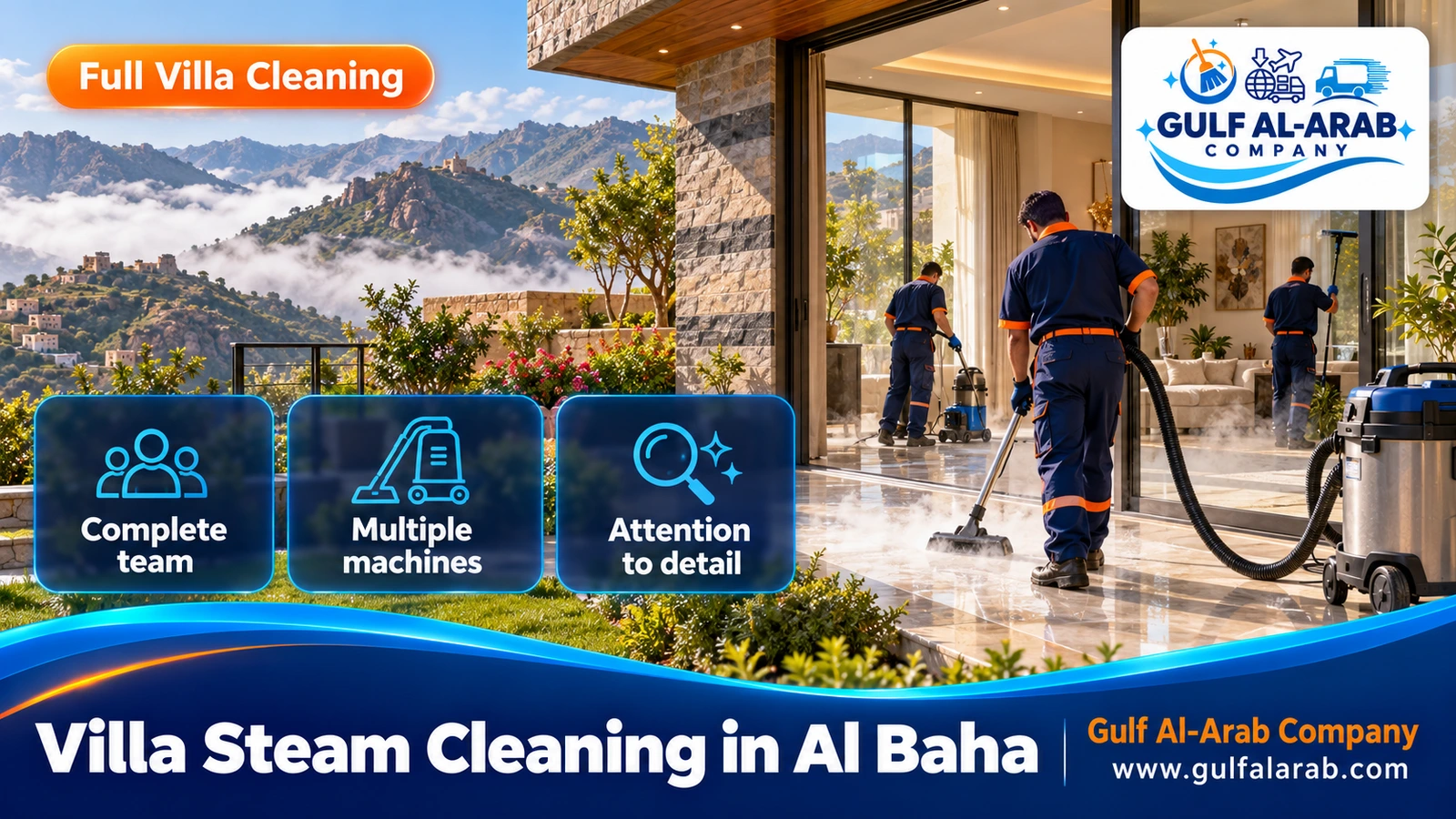 Villa Steam Cleaning in Al Baha