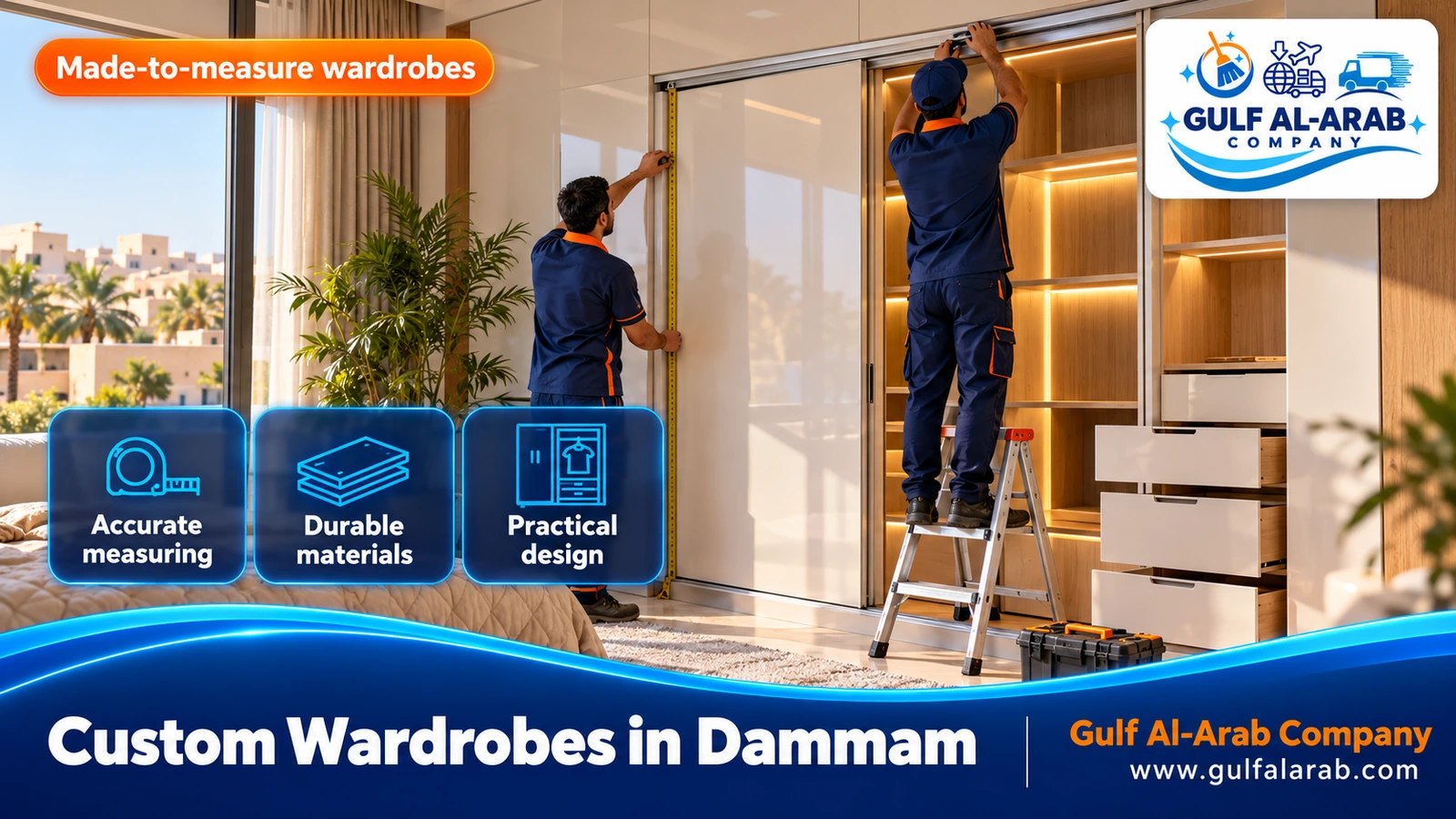 Custom Wardrobes in Dammam