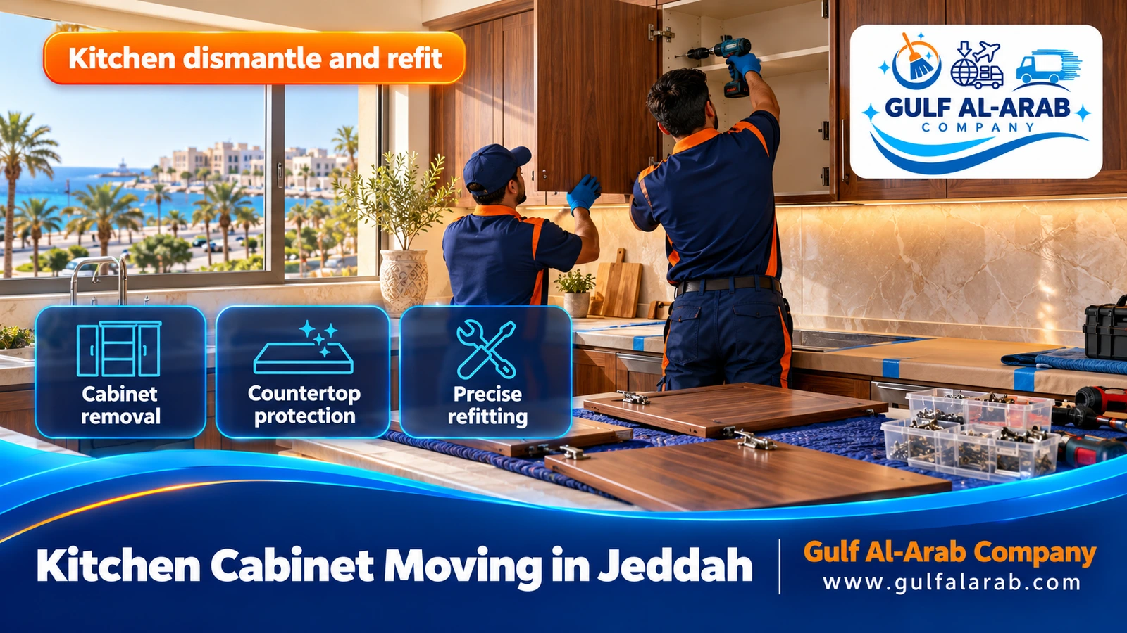 Kitchen Cabinet Moving in Jeddah