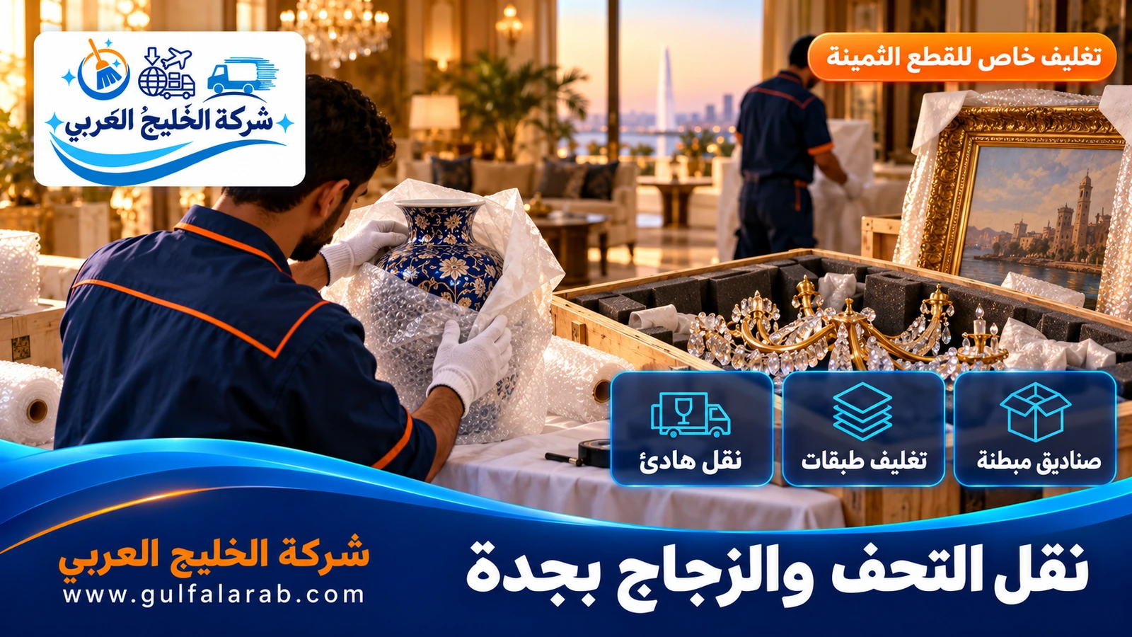 نقل التحف والزجاج بجدة
