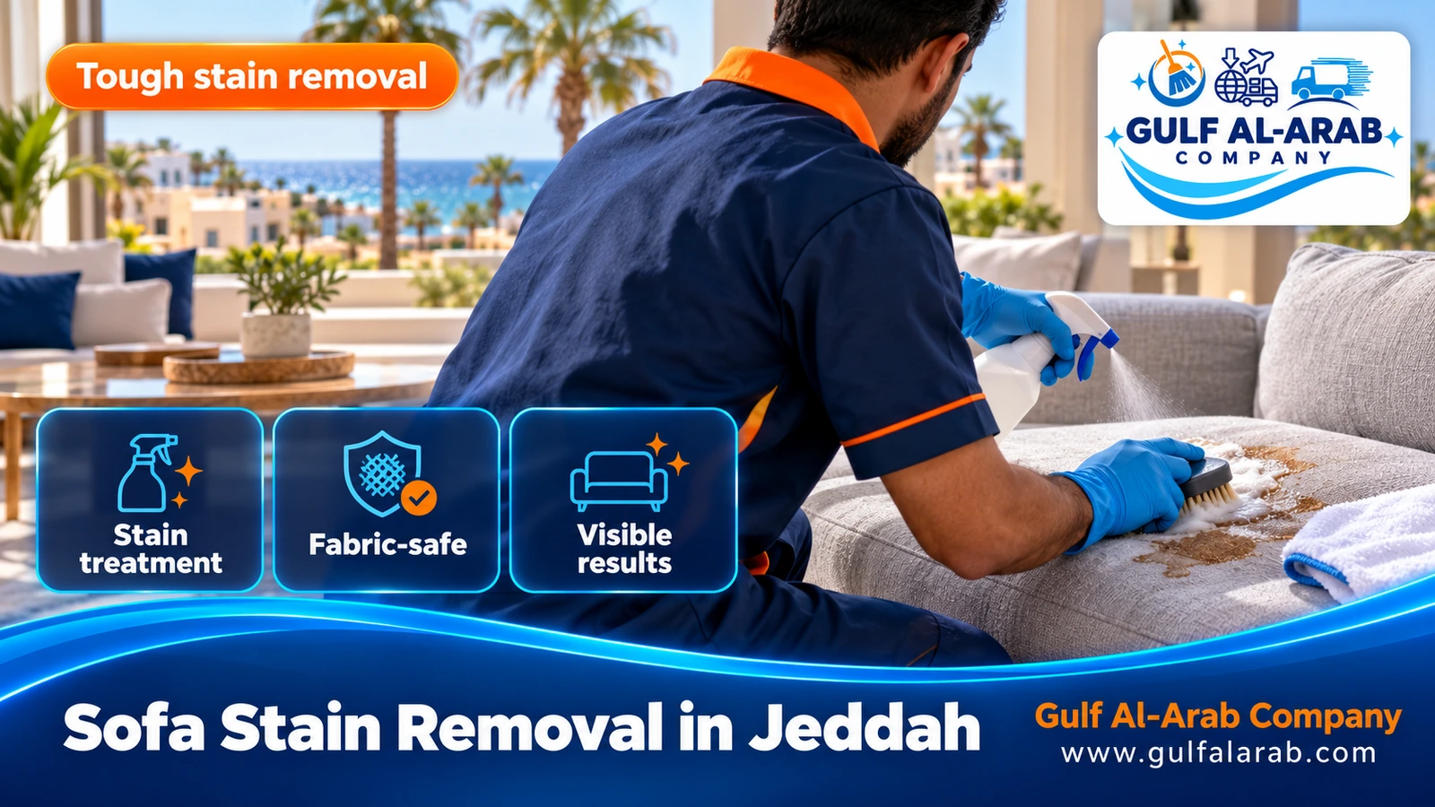 Sofa Stain Removal in Jeddah