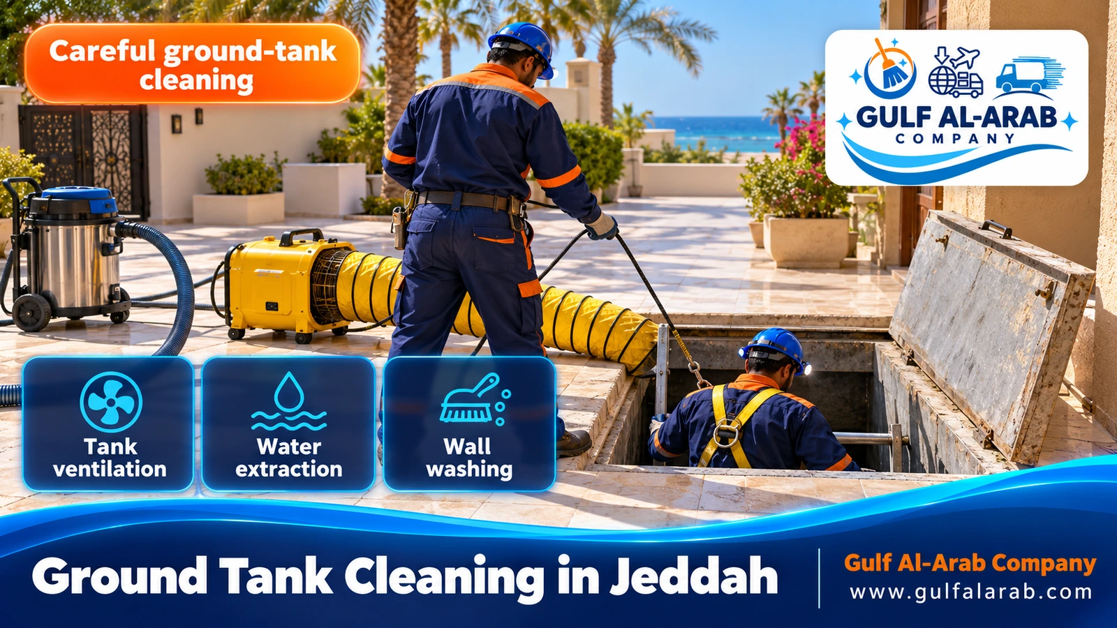 Ground Tank Cleaning in Jeddah