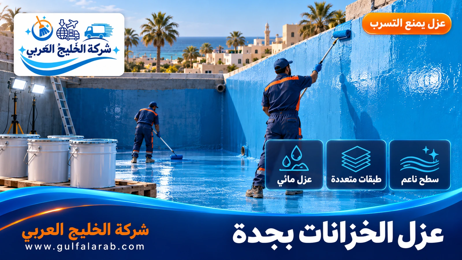 عزل الخزانات بجدة
