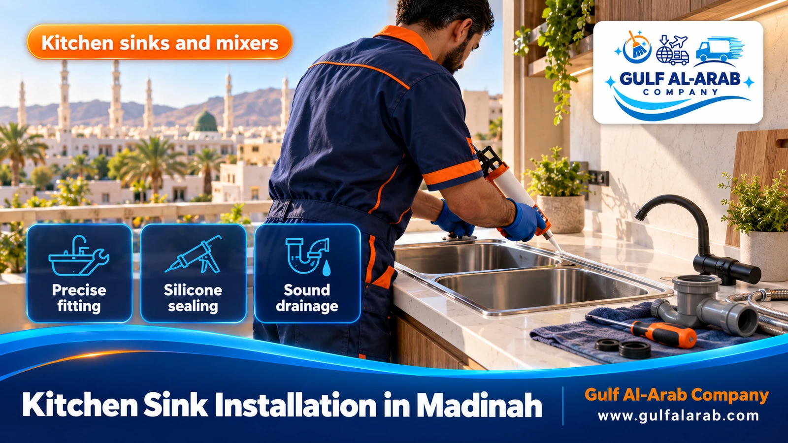 Kitchen Sink Installation in Madinah