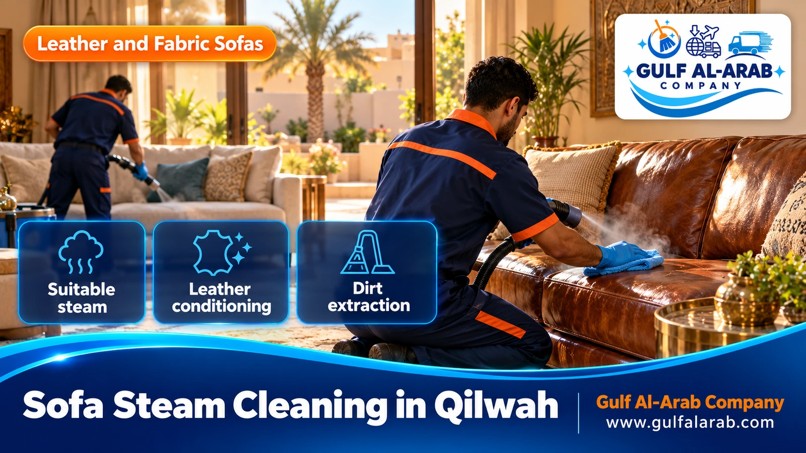 Sofa Steam Cleaning in Qilwah