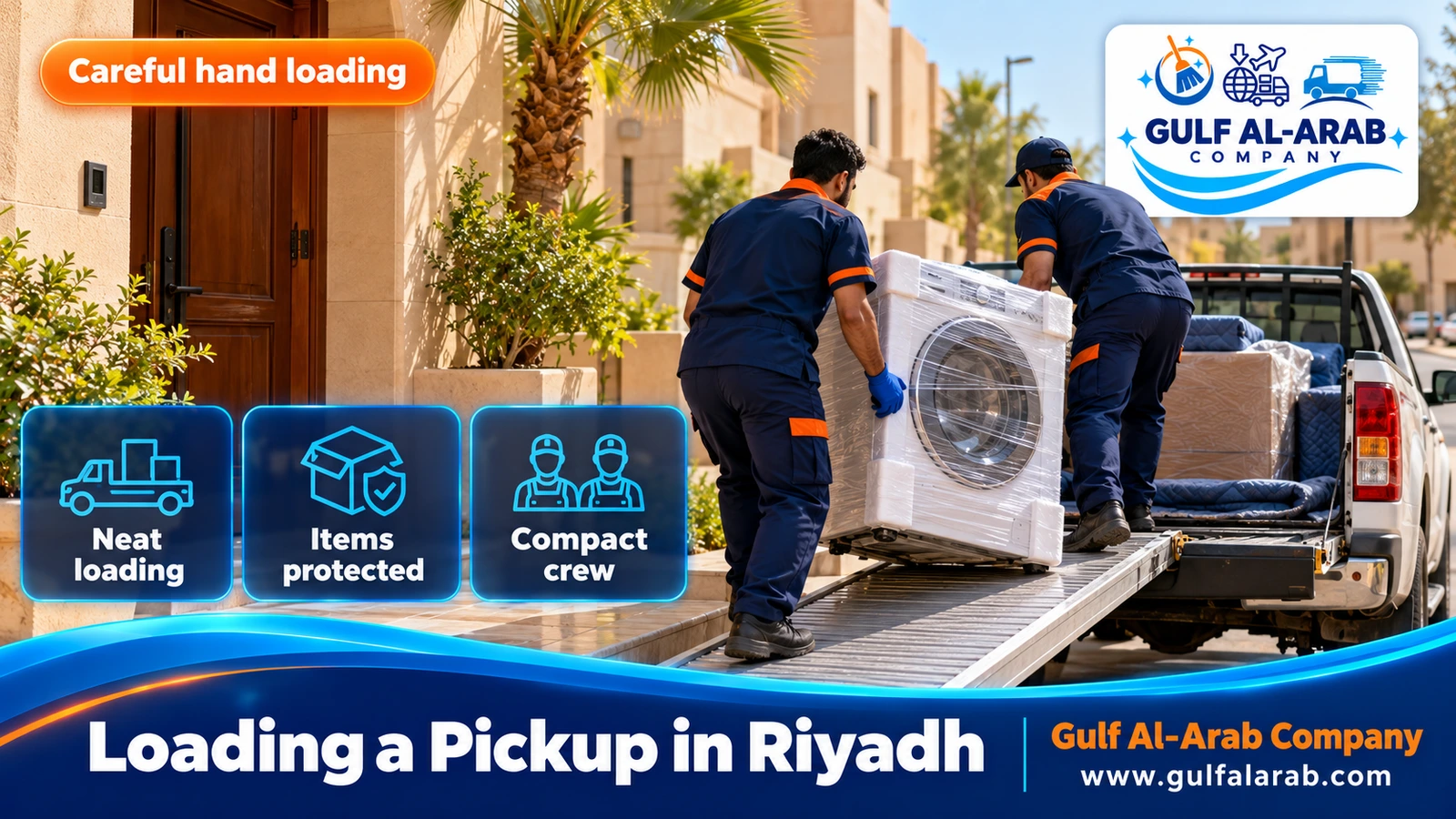 Loading a Pickup in Riyadh