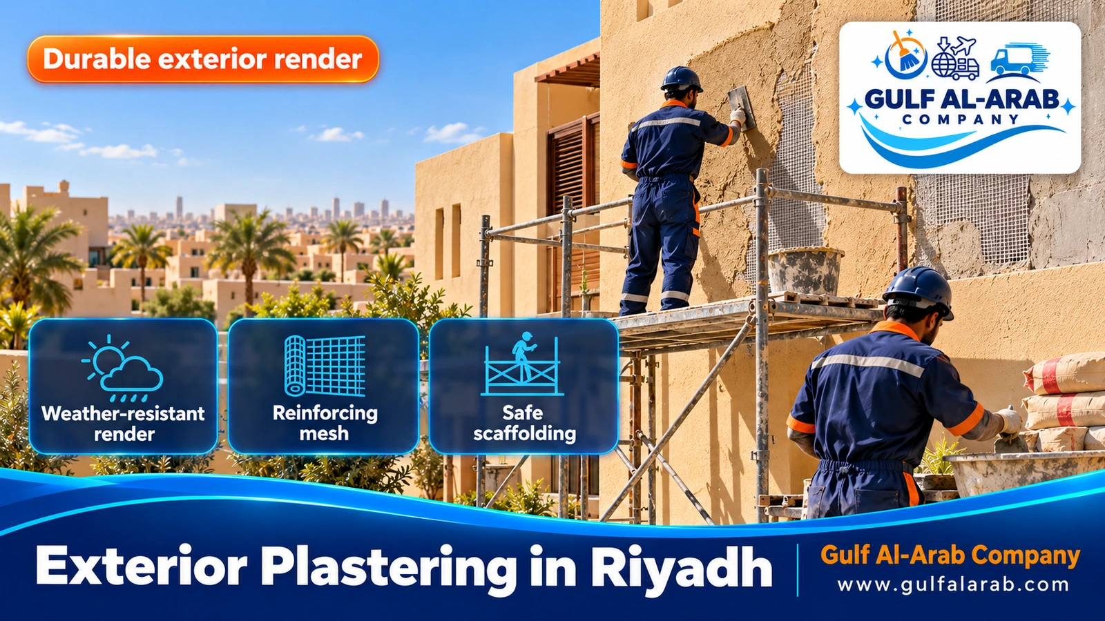 Exterior Plastering in Riyadh